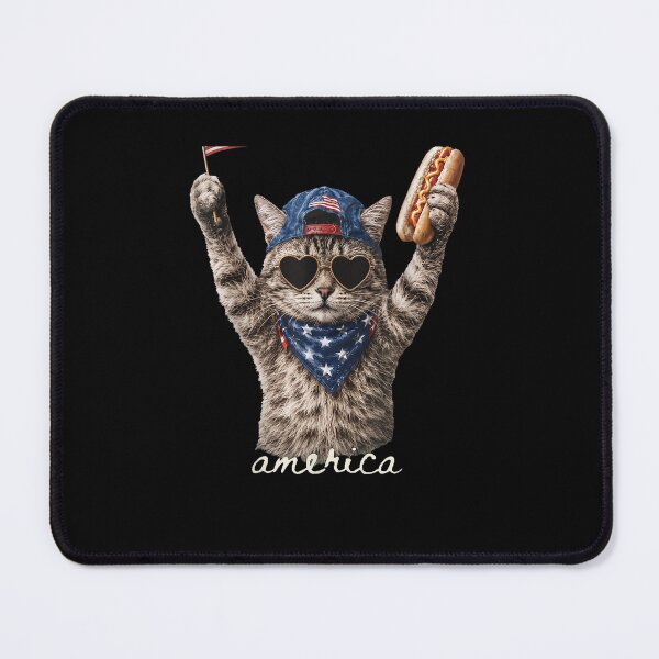 Item preview, Patriotic Cat America Hot Dog Freedom 4th Of July designed and sold by issan-exe.