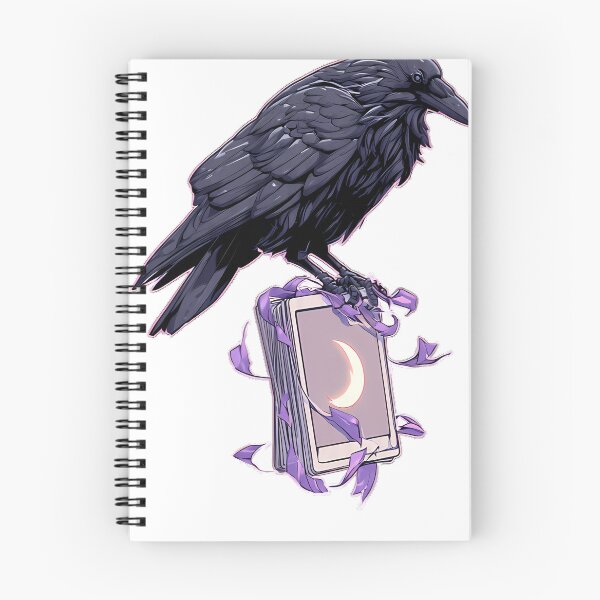 Item preview, Raven Tarot Moon Crest designed and sold by IllumeInk.