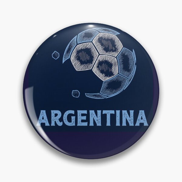 Item preview, Argentina Vintage Soccer Ball | Minimal Football Line Art T-Shirt designed and sold by Tiziza.