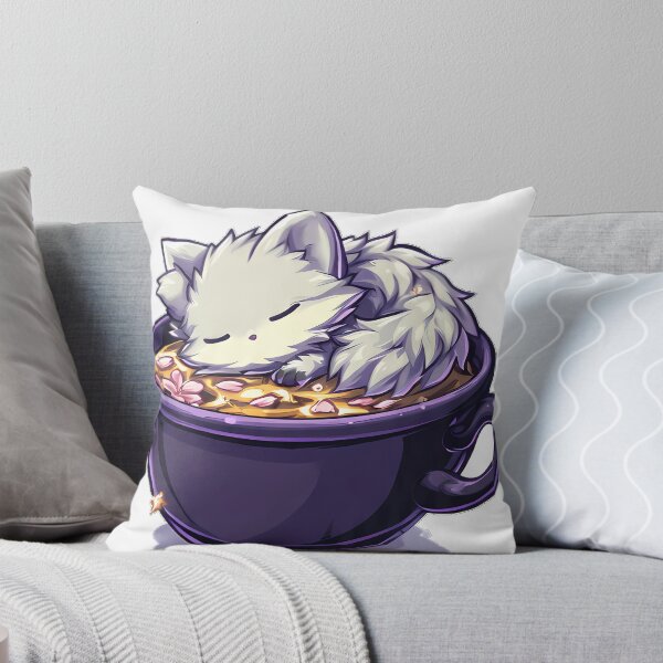 Item preview, Silver Fox Violet Tea Cup designed and sold by IllumeInk.