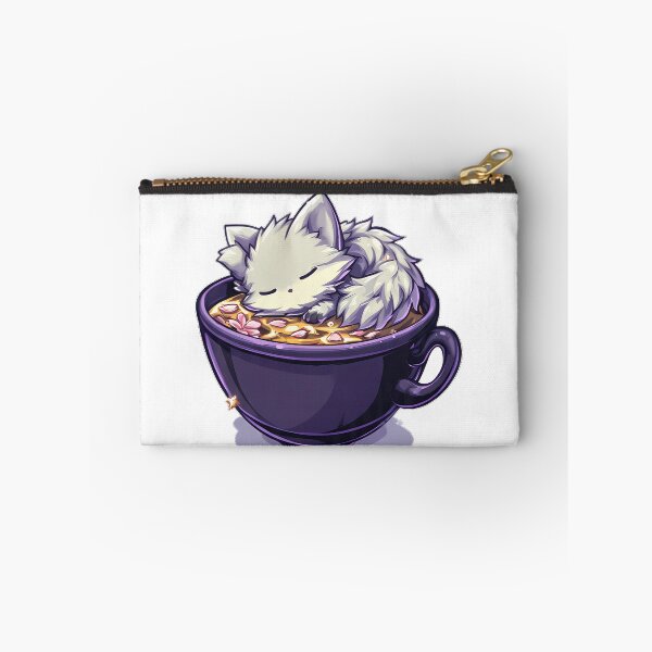 Item preview, Silver Fox Violet Tea Cup designed and sold by IllumeInk.