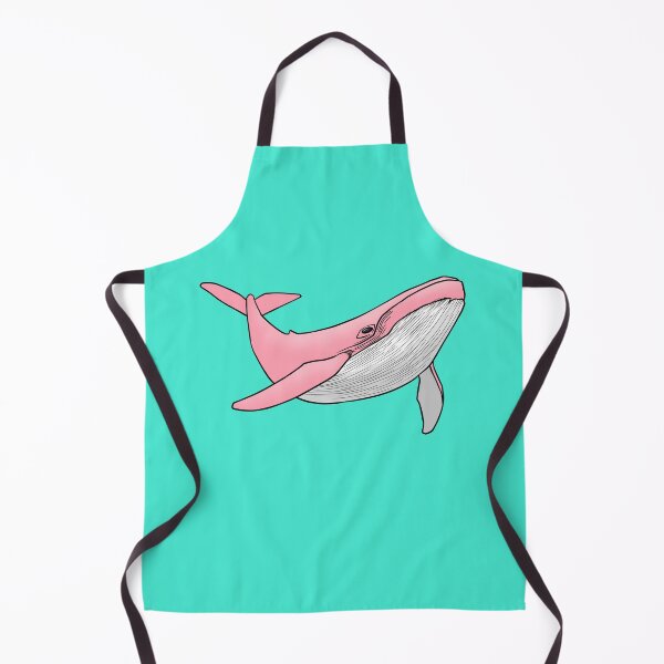 Item preview, Pink Whale Swimming Ocean Marine Life Simple Line Art designed and sold by ubborn.