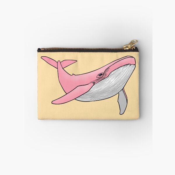 Item preview, Pink Whale Swimming Ocean Marine Life Simple Line Art designed and sold by ubborn.