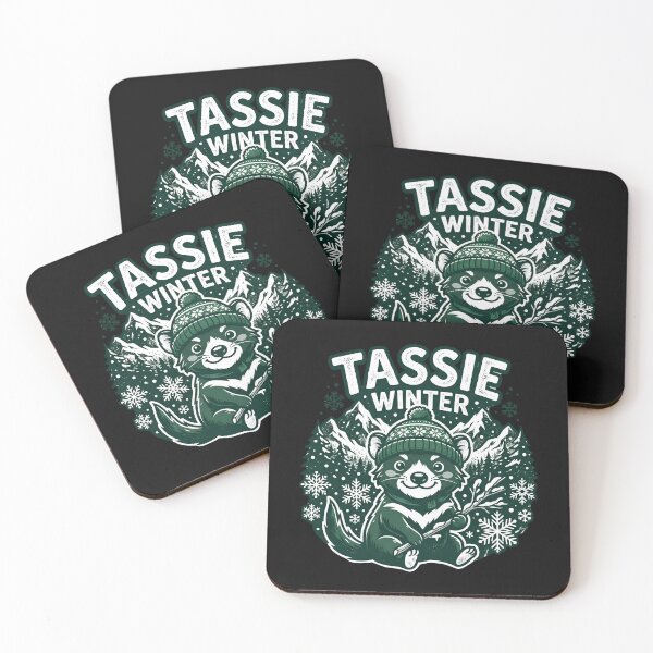 Item preview, Tassie Winter Tee | Tasmanian Devil Snow designed and sold by EXATEES  ⭐⭐⭐⭐⭐.