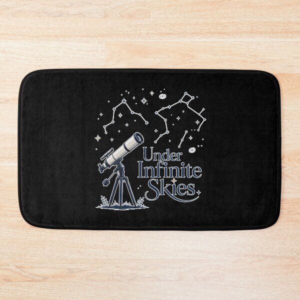 Item preview, Under Infinite Skies – Stargazing Telescope Celestial Astronomy Design designed and sold by ImaginedSpace7.
