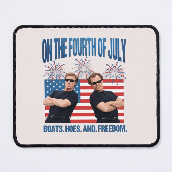Item preview, Boats Hoes And Freedom Step Brothers Fourth Of July Funny designed and sold by MountainBikings.
