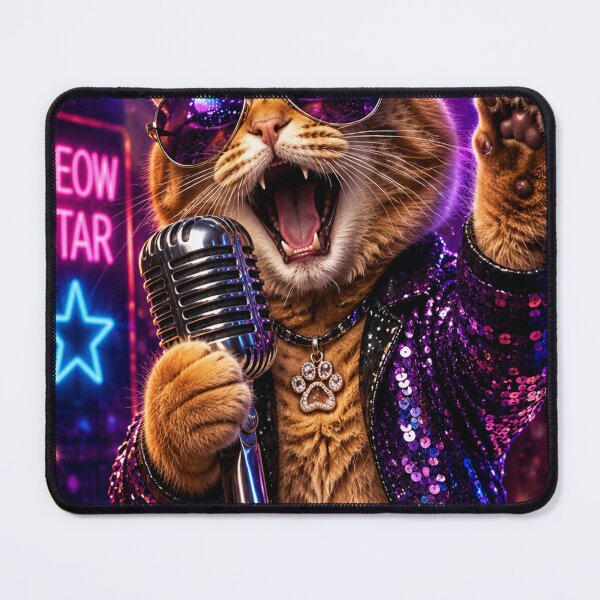 Item preview, Meow Star – Disco Cat Superstar designed and sold by PaulKlor.