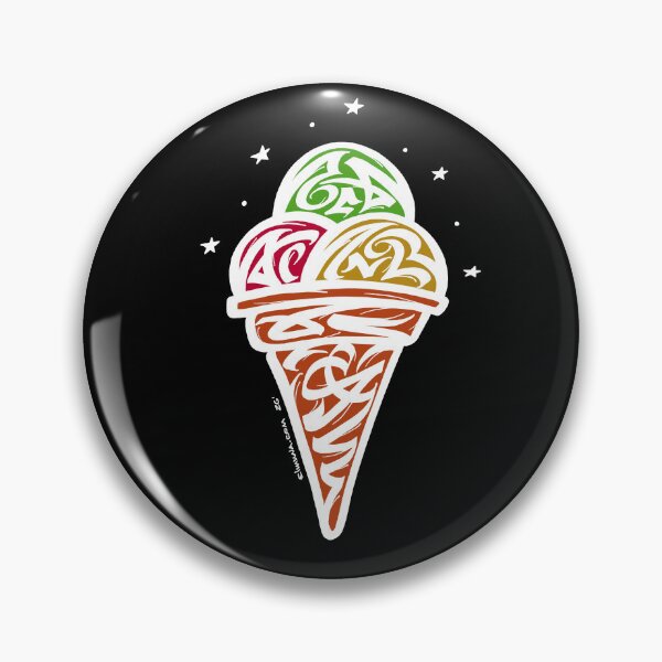 Item preview, Ice Cream Modern Calligraphic ORNAMENT designed and sold by elmuna.