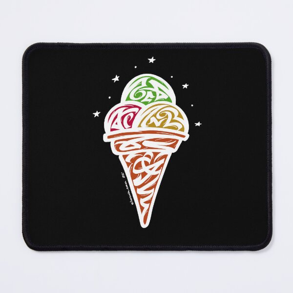Item preview, Ice Cream Modern Calligraphic ORNAMENT designed and sold by elmuna.