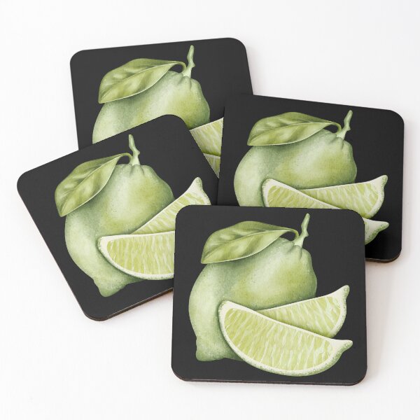 Item preview, Watercolor Lime Fruit and Slices Clipart designed and sold by ArtTinulyaOk.