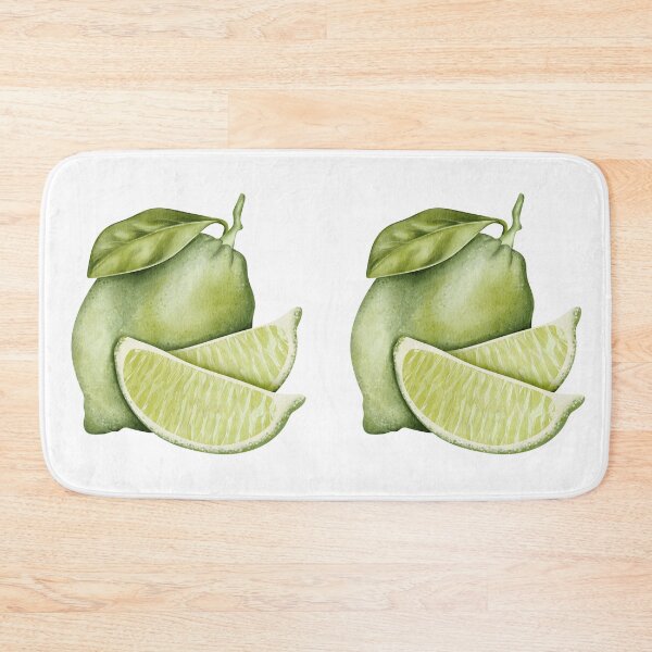 Item preview, Watercolor Lime Fruit and Slices Clipart designed and sold by ArtTinulyaOk.