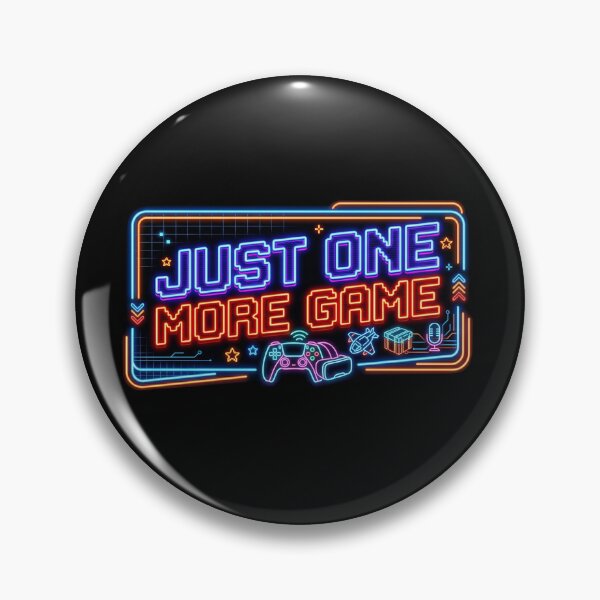 Item preview, Ultimate Gamer’s "Just One More Game" Neon Sign designed and sold by Zack's Digital Threads.