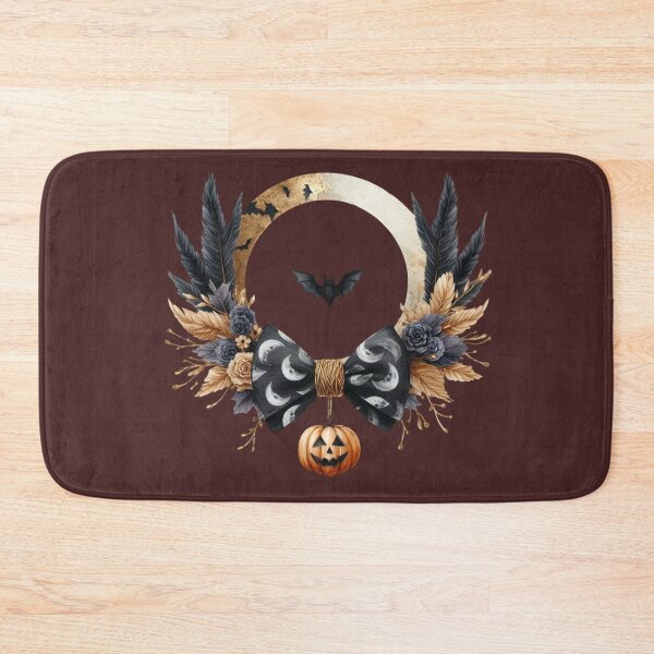 Item preview, Vintage Gothic Halloween Pumpkin Wreath Dark Cottagecore Tee designed and sold by Log77.