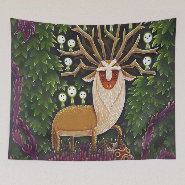 Item preview, Cute kawaii spirits deer [[momonokess]]  -%[ghiblis]%- protector aways  designed and sold by ITsyxuanart.