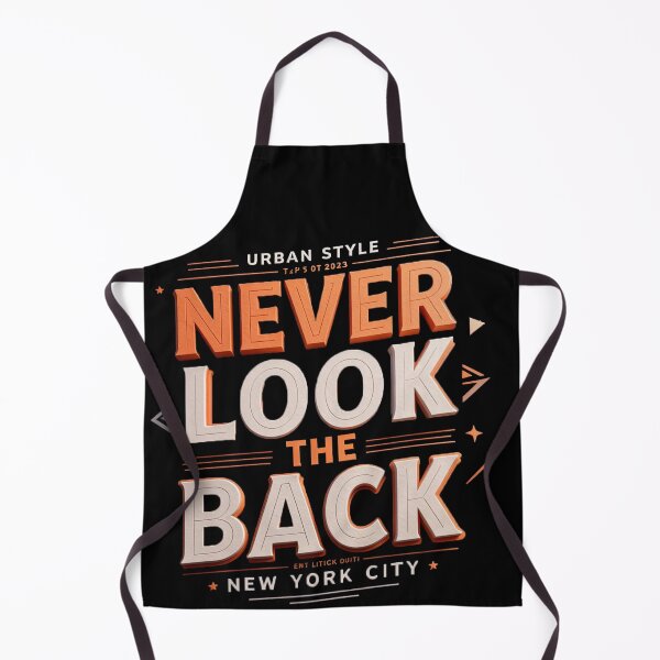 Item preview, Urban Style Motivational 3D Typography Poster Never Look Back New York Bold Design designed and sold by ARTCREATESHOP.