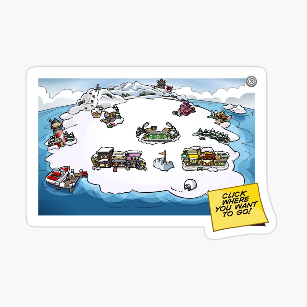 Club Penguin CP RIP Map Oldschool Nostalgia Puffles 