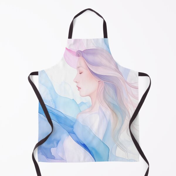 Item preview, Ethereal Serenity: Pastel Watercolor Portrait designed and sold by ToxicInkArt.