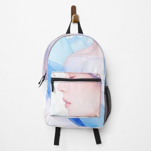 Item preview, Ethereal Serenity: Pastel Watercolor Portrait designed and sold by ToxicInkArt.