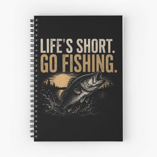 Item preview, LIFE'S SHORT. GO FISHING. designed and sold by FischingVibes.