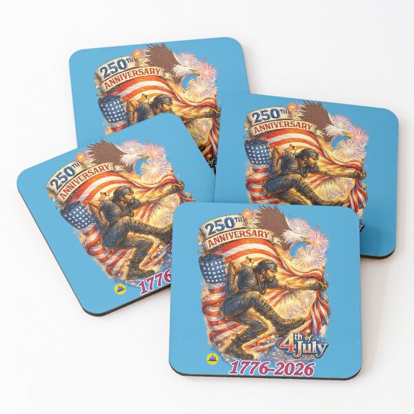 Item preview,  250th Anniversary 4th of July Commemorative American Patriot designed and sold by Artsieboyink.