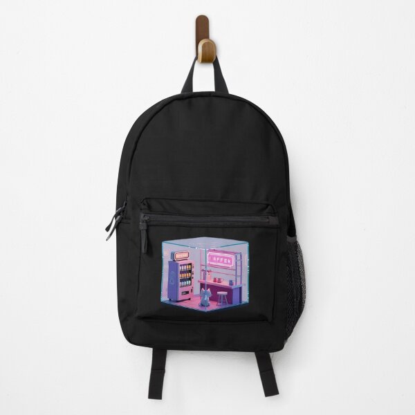 Item preview, Neon Cyberpunk Coffee Shop Isometric Glass Cube Room Art designed and sold by RareVisuals.
