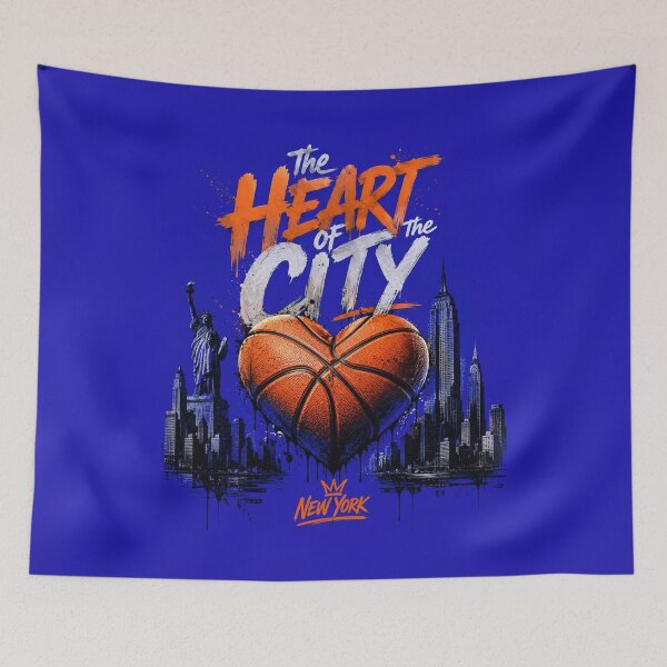Item preview, The Heart Of The City New York Basketball Grunge designed and sold by Majnon8bp.