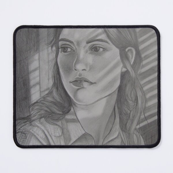 Item preview, Young woman in shadow. Pencil on 40x50cm paper. designed and sold by crowleyronan123.