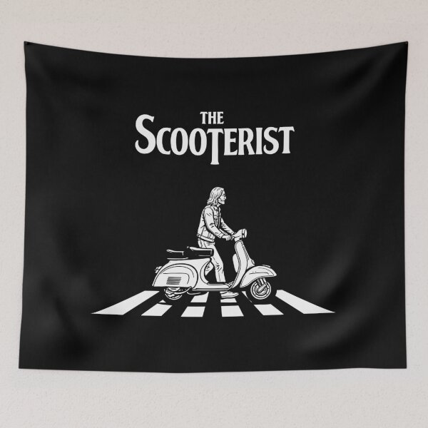 Item preview, Vintage The Scooterist Abbey Road Parody designed and sold by evrankart.