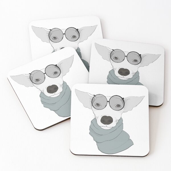 Item preview, Dog wearing glasses designed and sold by cadstudios.