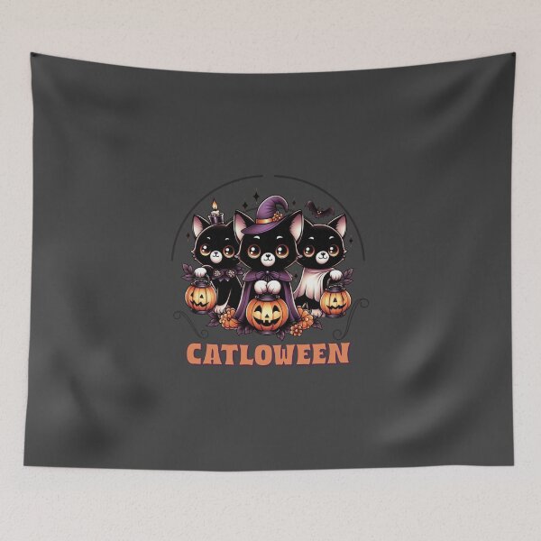 Item preview, Catloween Cute Black Cats Spooky Season Halloween designed and sold by Log77.