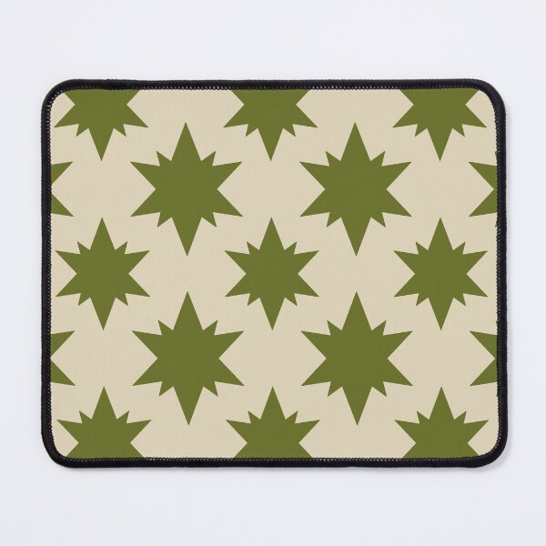 Item preview, Green Star Pattern (Dark) designed and sold by The Innocent Ghost Project.