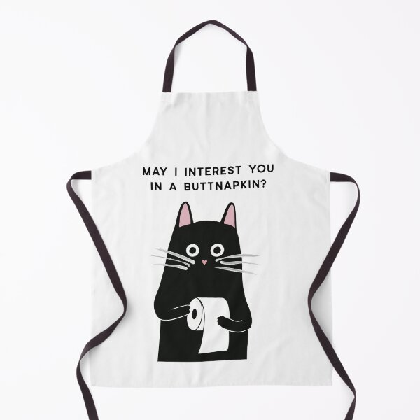 Item preview, Cheeky Black Cat offering a Buttnapkin designed and sold by Squirrel Adventurous.