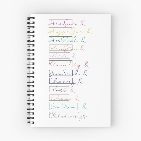 Item preview, Loona OT12 names (w/ squares) designed and sold by mrdurrs.