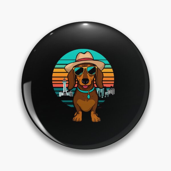 Item preview, Cute  Dachshund  Vegas Skyline Funny Gifts designed and sold by Domel9674.