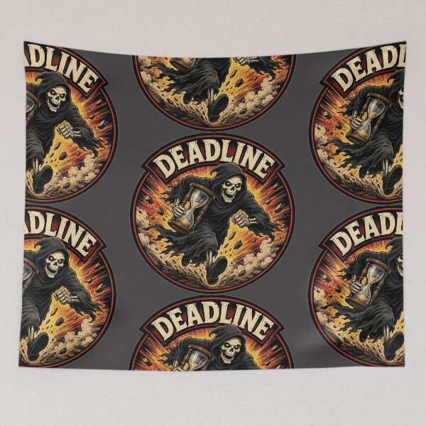 Item preview, Deadline Grim Reaper – Running Skeleton Time Pressure  designed and sold by RajkaLunari.