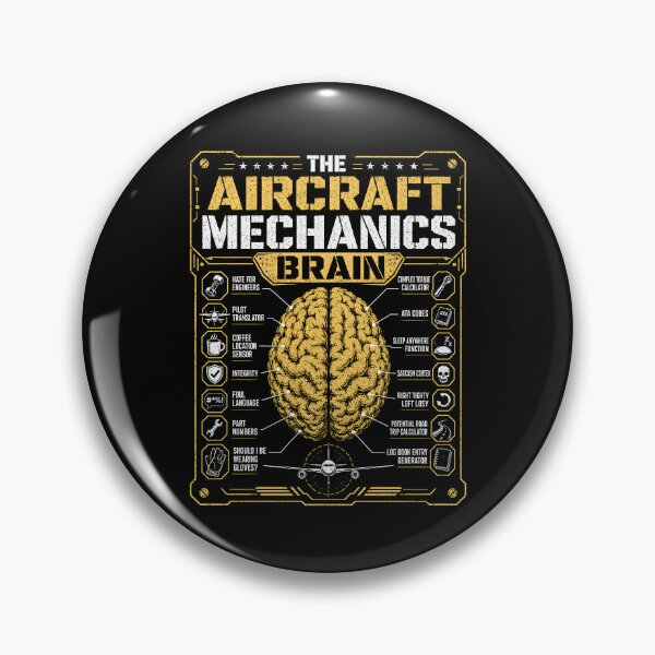 Item preview, Aircraft Mechanic Brain Funny Aviation Pilot designed and sold by wansilastomi.