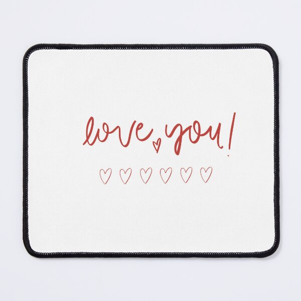 Item preview, Love you -- Red heart typography Art designed and sold by Aliss20.