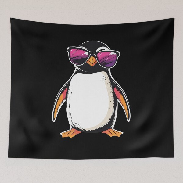 Item preview, Cute Penguin Wearing Sunglasses designed and sold by nosu-art-pod.