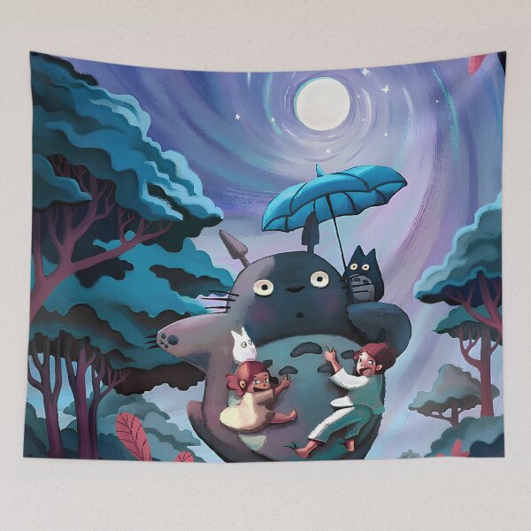 Item preview,  Cute kawaii girl [[tototoro]] night -%[ghiblis]%- journey aways  designed and sold by ITsyxuanart.