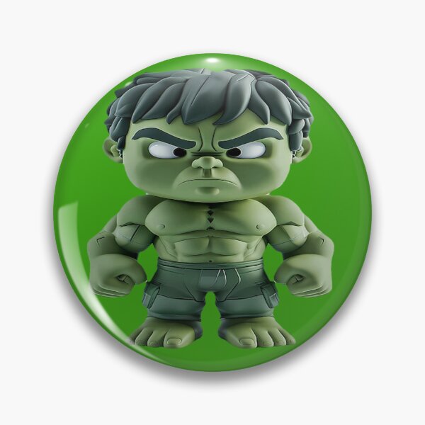 Item preview, Chibi Style Incredible Hulk Action Figure designed and sold by IndianShopper.