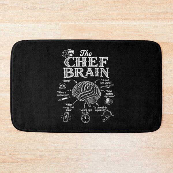 Item preview, Chef Brain Heard Culinary Expert Cooking Kitchen Restaurant designed and sold by wansilastomi.