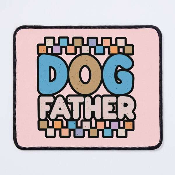 Item preview, Dog Father Retro Groovy Checkerboard Vintage Dog Dad Gift designed and sold by creativerooney.