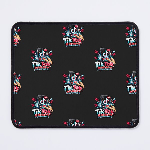 Item preview, TikTok Addict Funny Social Media Graphic T-Shirt designed and sold by Tee-Shirt-Topia.