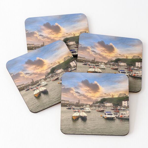 Item preview, Puerto de Porthleven, Cornualles, con barcos de pesca designed and sold by kathleenjean.
