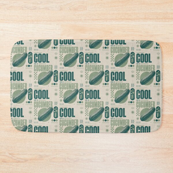 Item preview, Cool As A Cucumber Retro Typography Art designed and sold by Chromaluxe.