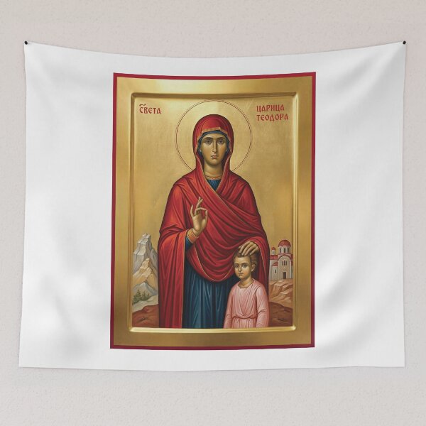 Item preview, Saint Theodora,Sveta Teodora orthodox icon 2 designed and sold by ikonesrb.