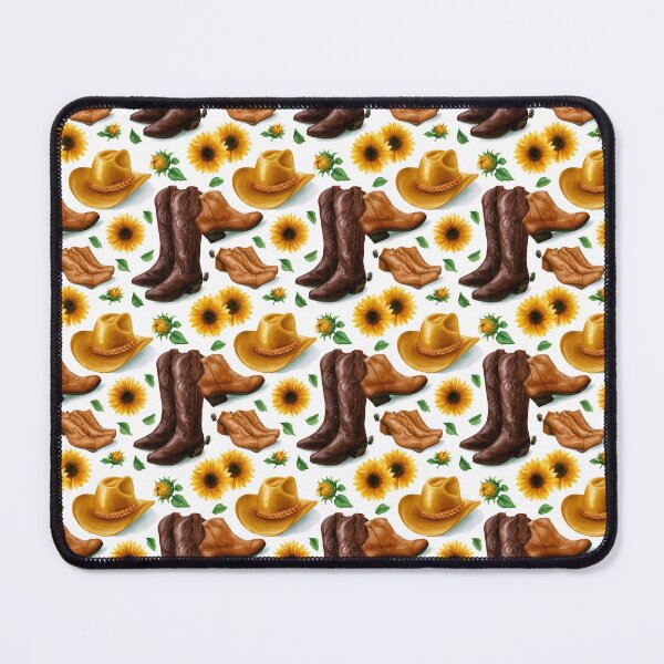 Item preview, Cowboy Sunflower And Boot Watercolor Pattern designed and sold by igraphixart.