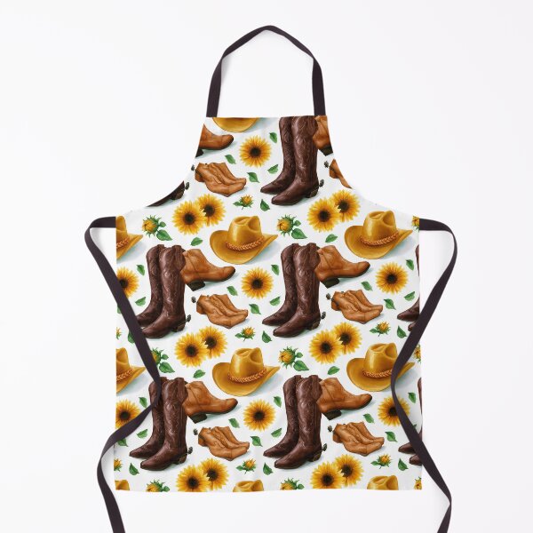 Item preview, Cowboy Sunflower And Boot Watercolor Pattern designed and sold by igraphixart.