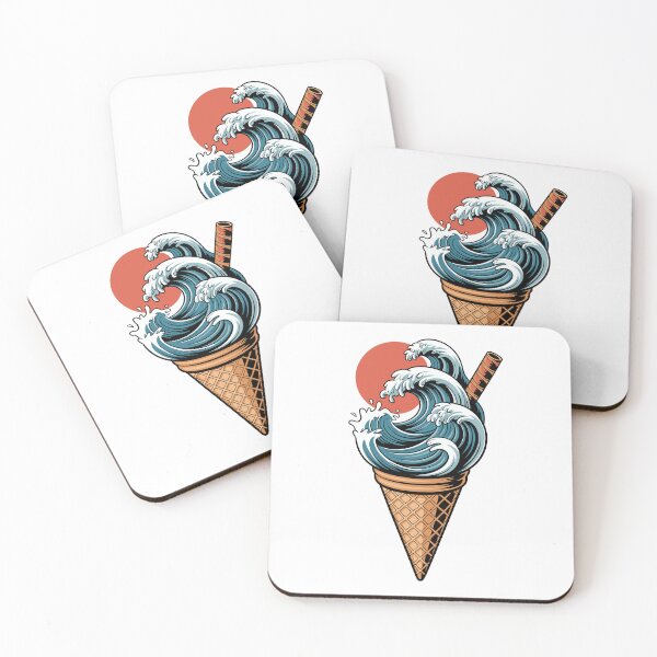 Item preview, Wave Cone with Red Sun designed and sold by jkrphoto.