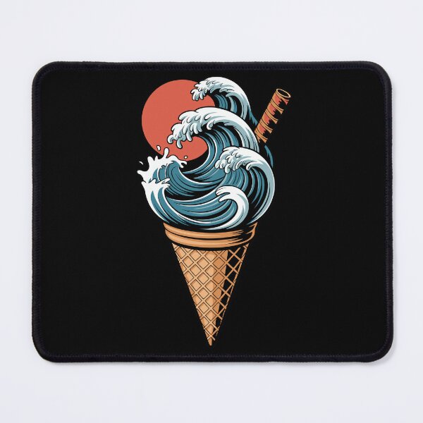 Item preview, Wave Cone with Red Sun designed and sold by jkrphoto.